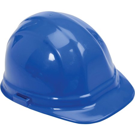 ERB SAFETY ERBOmega II Hard Hat, 6-Point Ratchet Suspension, Blue,  19956